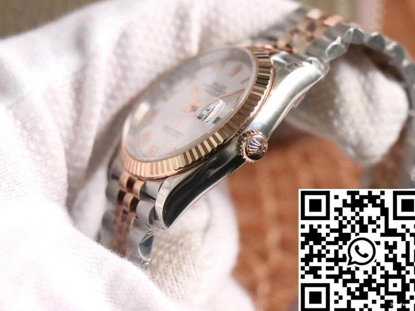 Gold M126231-0015 Rose Datejust Factory EW Rolex 1001